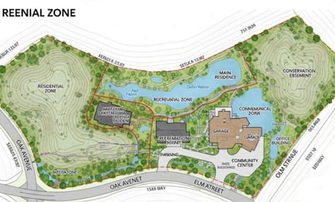 do land survey site layout map, property sketch rv park layout campground design