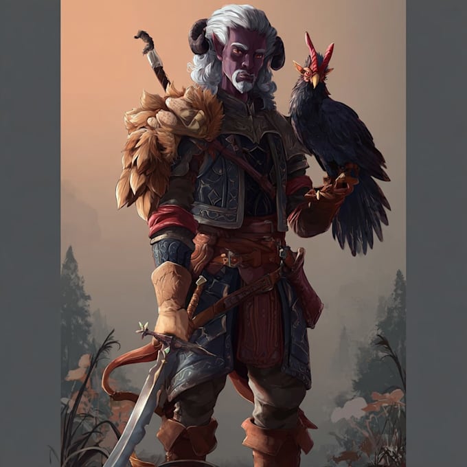 draw your oc and dnd character illustration