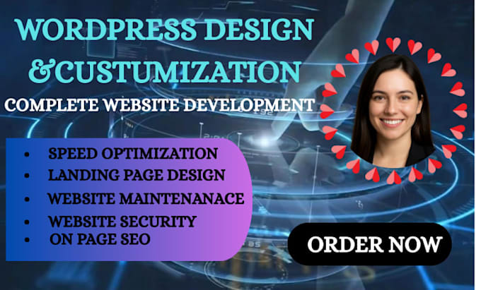 be your wordpress website, website development redesign,design custom wesite
