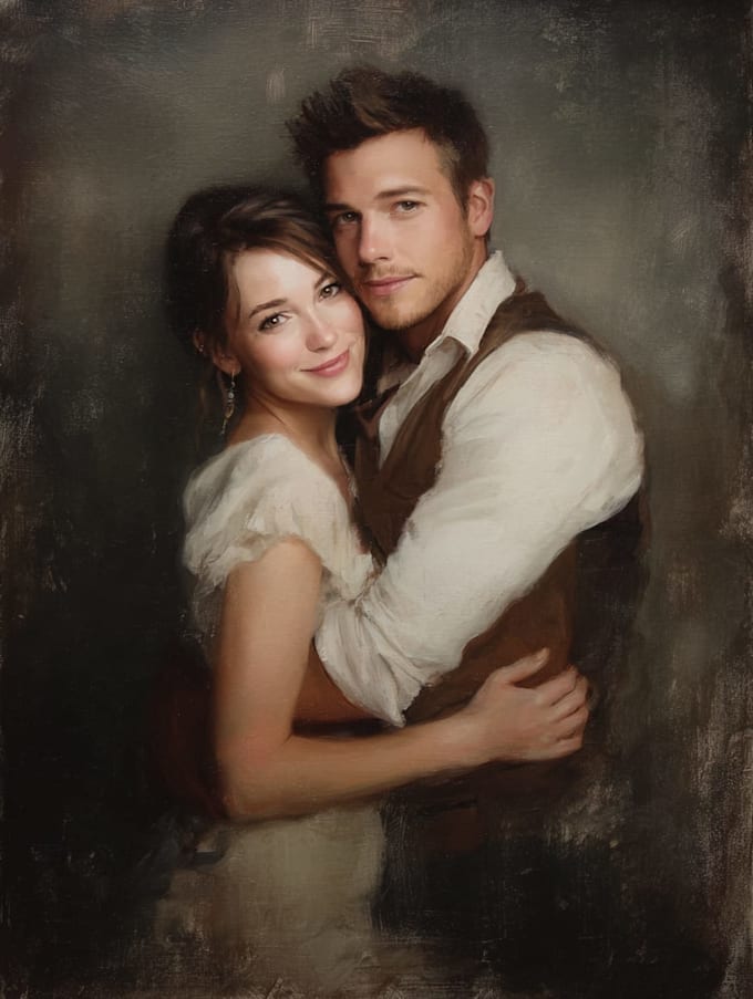 design a couple portrait