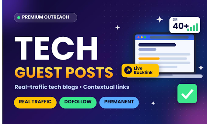 publish a tech guest post with a contextual dofollow backlink
