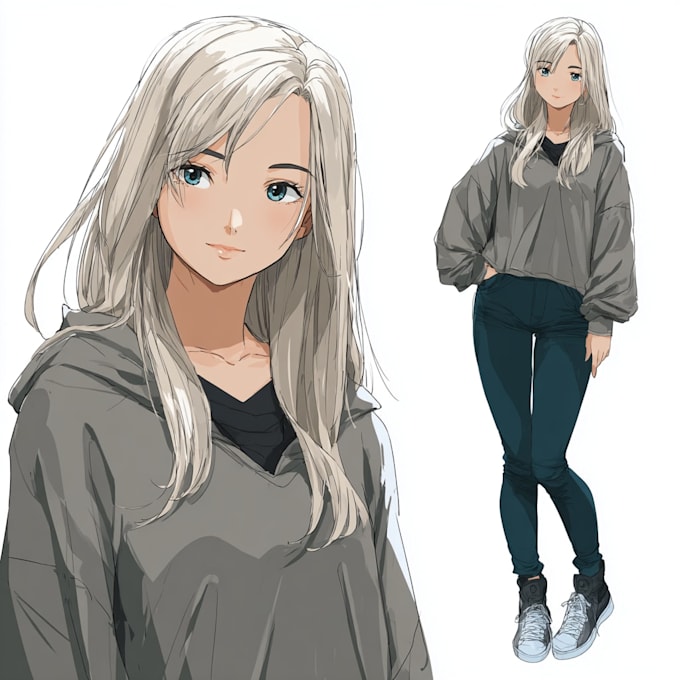 draw a professional anime illustration