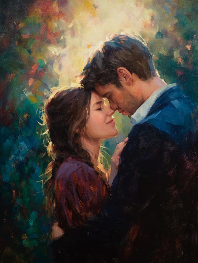 design a couple portrait