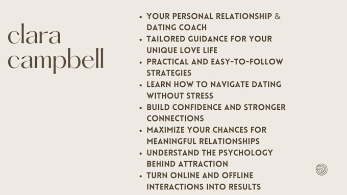 be your personal relationship and dating coach