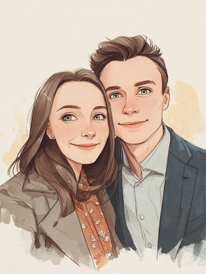 draw caricatures for couples, families, weddings
