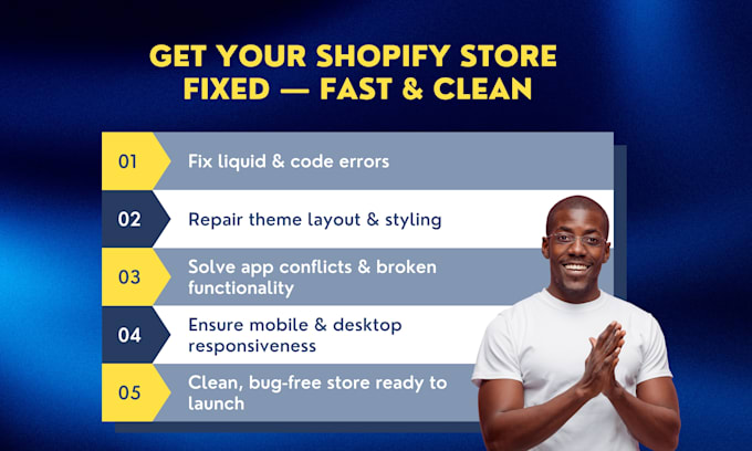 fix shopify bugs, errors, theme issues, and liquid code problems