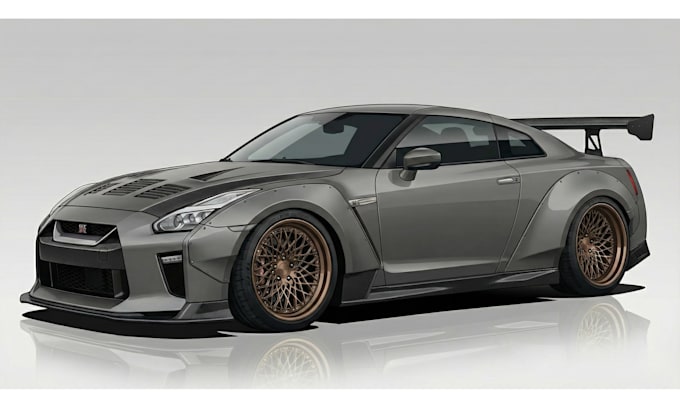 draw custom car vector arts