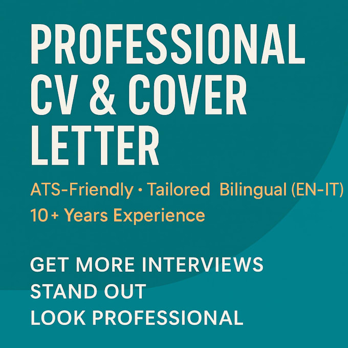 create a professional CV,  and coach you for interviews