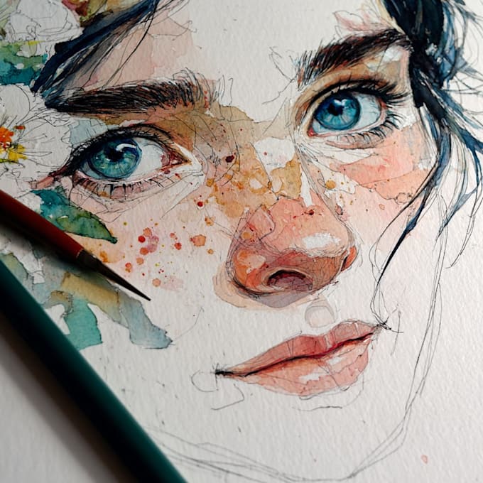 draw watercolour illustration for anything