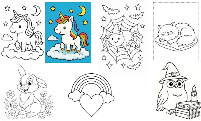 design premium printable coloring pages in any theme
