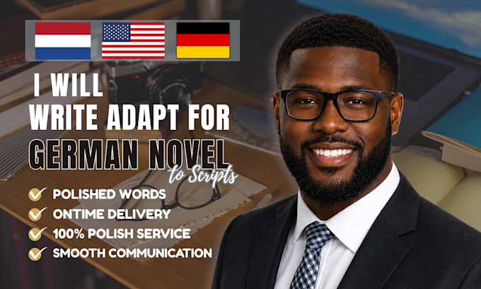 be your german script writer for novel, youtube screenplay, fiction ghostwriter
