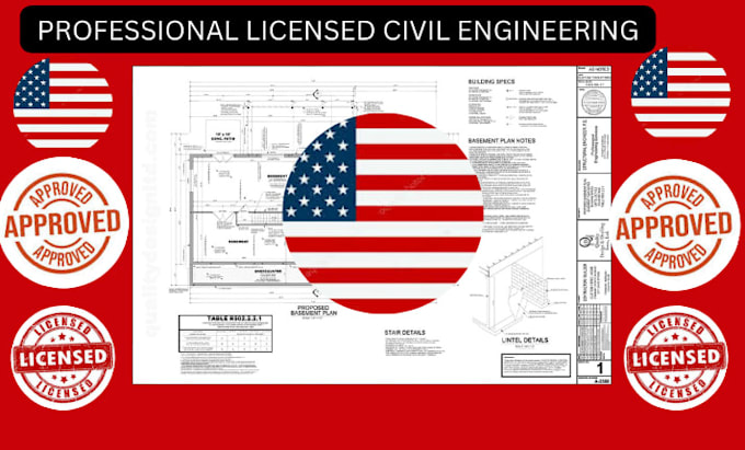 design professional licensed civil engineering plans for construction projects