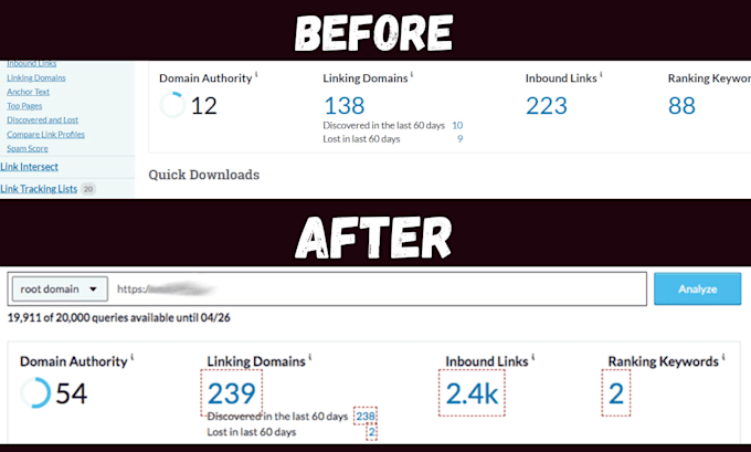 raise domain authority, moz da upto 50 plus increase da