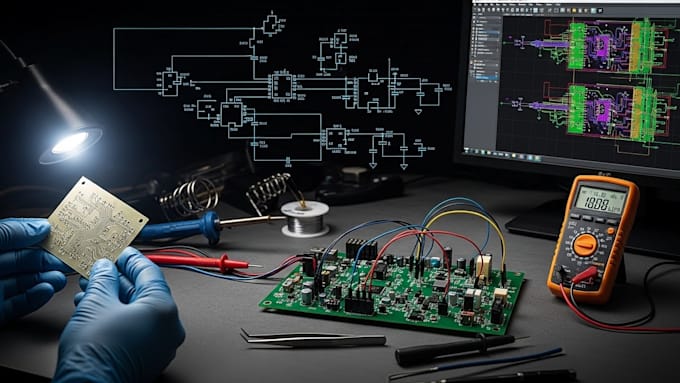 design custom pcb layouts and schematics using altium, eagle, or kicad