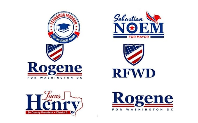 do unique political campaign and election logo design