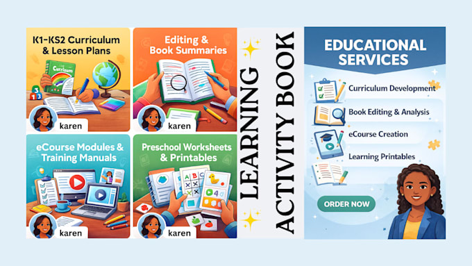 develop k1 ks2 curriculum lesson plan and engaging learning materials for school