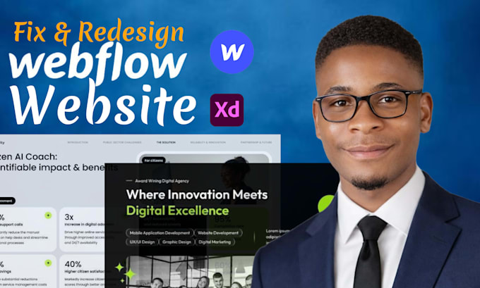 design, redesign or develop webflow website figma to webflow as a webflow expert