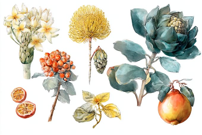 paint a fascinating botanical illustration