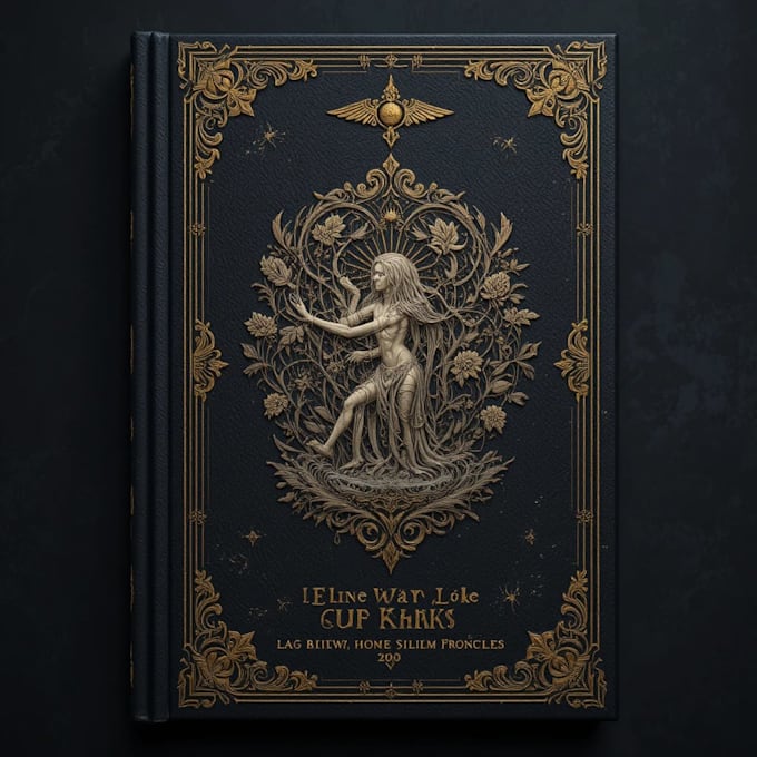 design an eccentric dark book cover