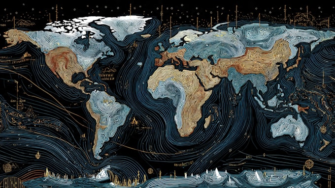 design unique vector map illustrations