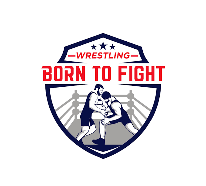design roughneck wrestler training facility logo