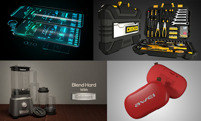 create photorealistic 3d product modeling and 3d product rendering