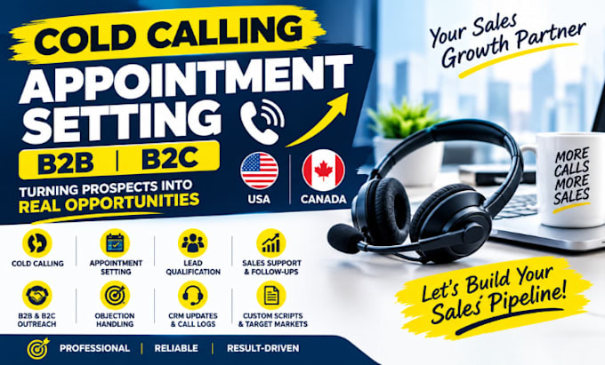do cold calling and appointment setting for b2b b2c