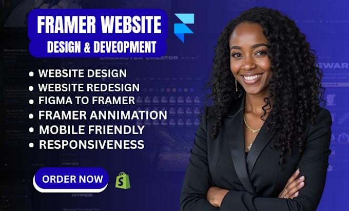 develop framer website  framer landing page  framer design framer redesign