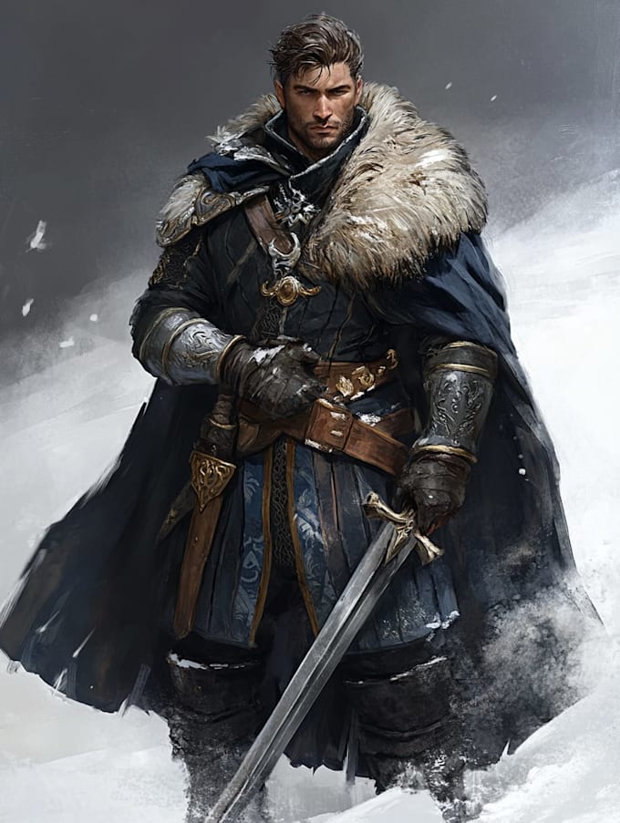 Dibujar grupo de fantasía dnd e ilustración de dnd para tu