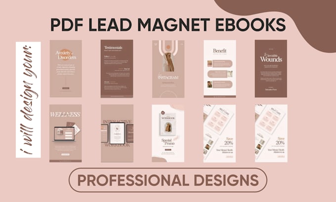 design a professional lead magnet ebook workbook and pdf freebie