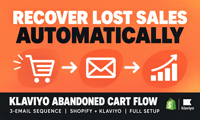 set up klaviyo abandoned cart flow for shopify store