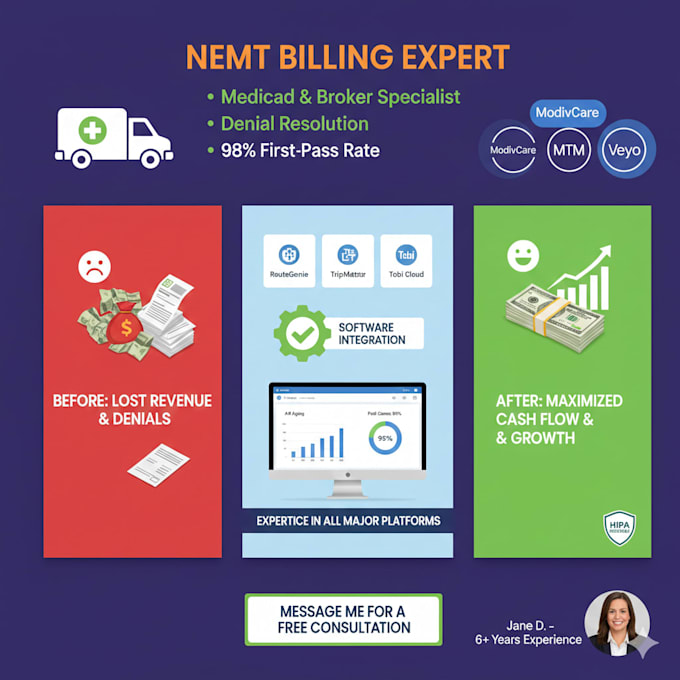 handle professional nemt billing and medical transport revenue management