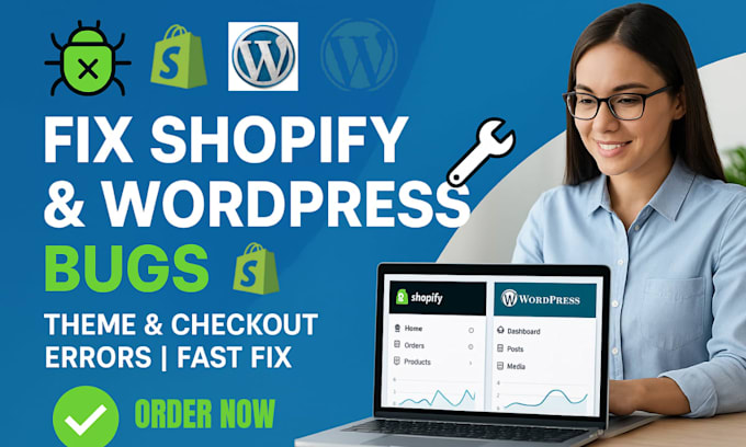 fix shopify bugs theme errors checkout sold out issues fix wordpress glitches