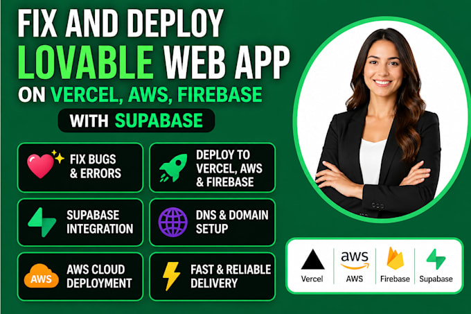 fix and deploy lovable web app on vercel netlify railway aws firebase supabase