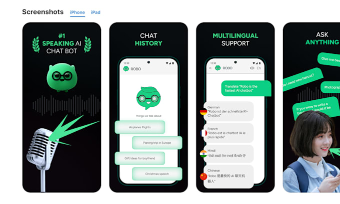 design app store screenshots, play store or app screenshots