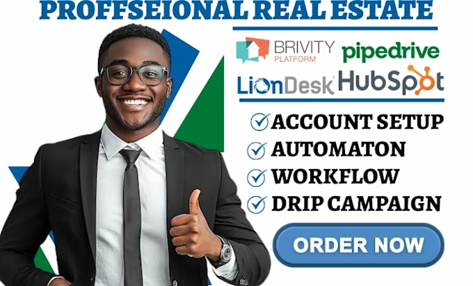 customize brivity brokers workflow pipedrive automation liondesk hubspot funnel
