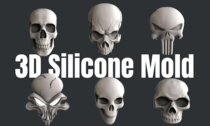 custom 3d silicone mold split mold injection mold ready for 3d printing