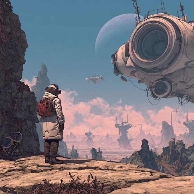 sci fi illustration and sci fi art