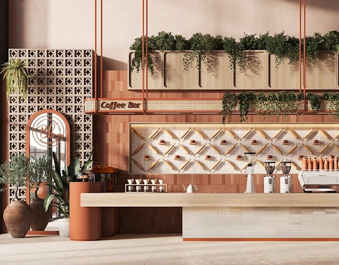 do retail store,shop cafe restaurants interior design and rendering