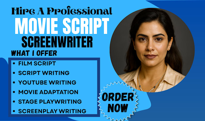 do screenplay, movie script, screenwriting and script editing for short film