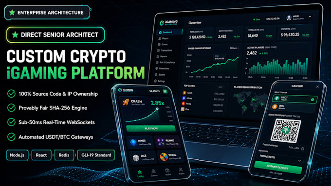 develop a custom crypto igaming platform