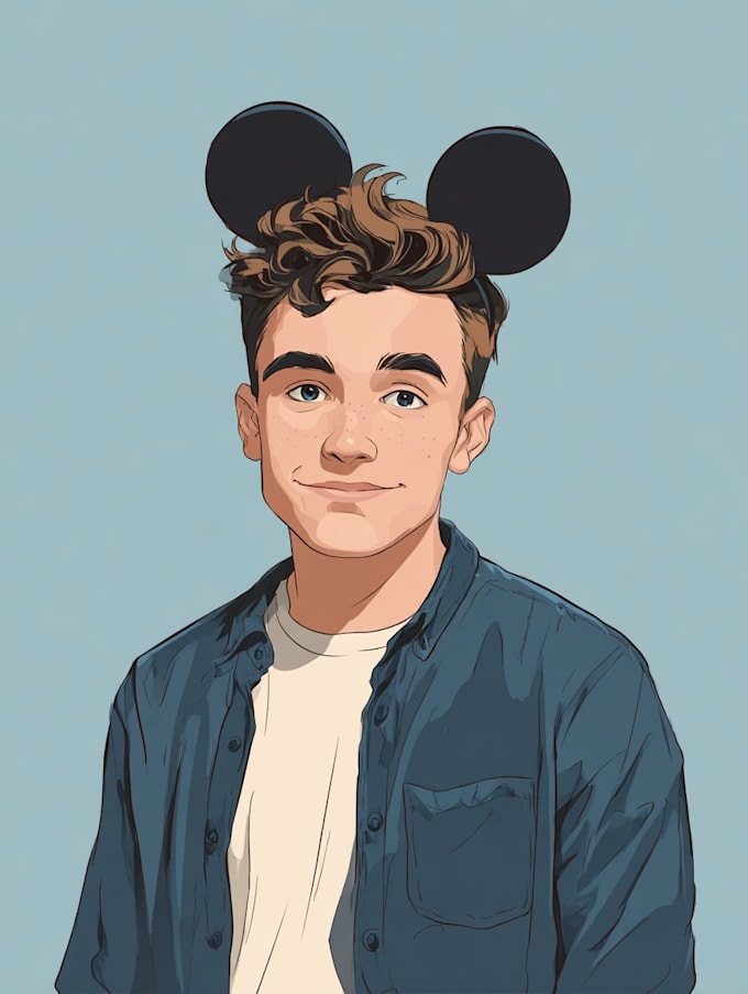 do disney cartoon portrait