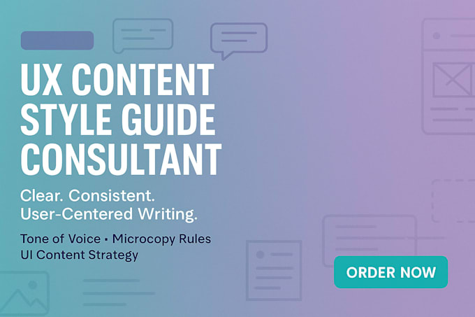 be your expert UX content style guide consultant for clear, consistent UI copy