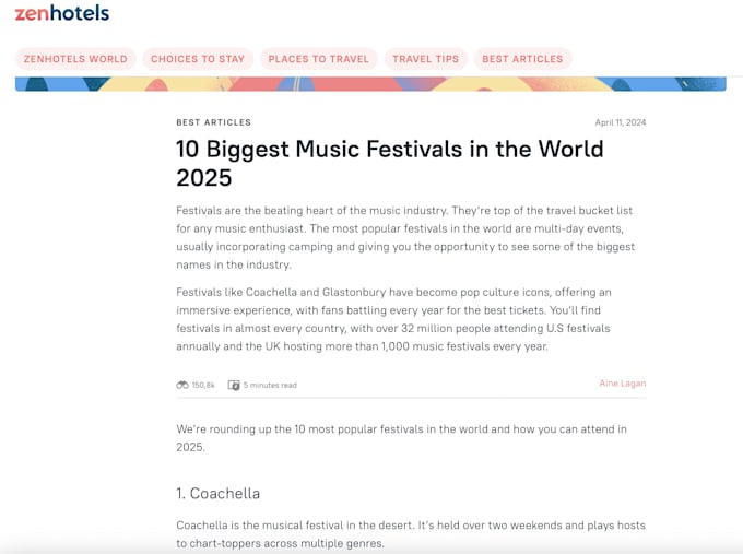 write aeo and SEO sports related content