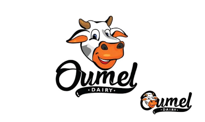 do agro dairy farm cattle agricultural logo design