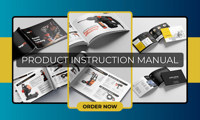 design, create user guide, product manual, instruction manual, booklet, assembly