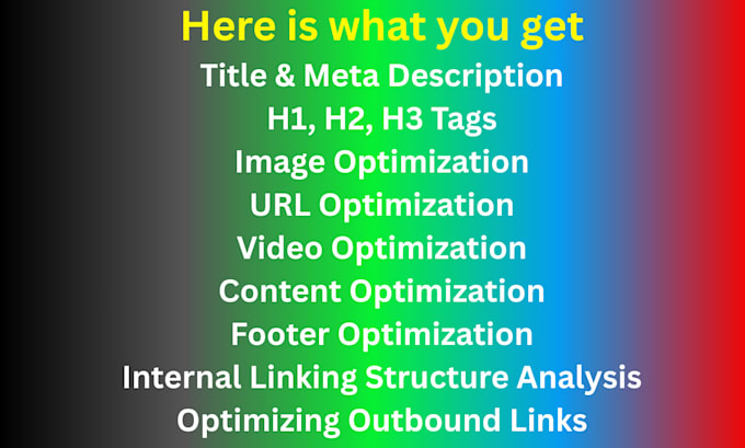 provide onpage SEO services to optimize web pages