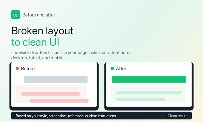 fix HTML CSS javascript layout and responsive issues on your website
