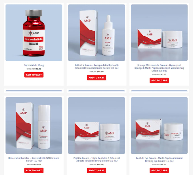 build peptide website peptide research website sarms store supplement website