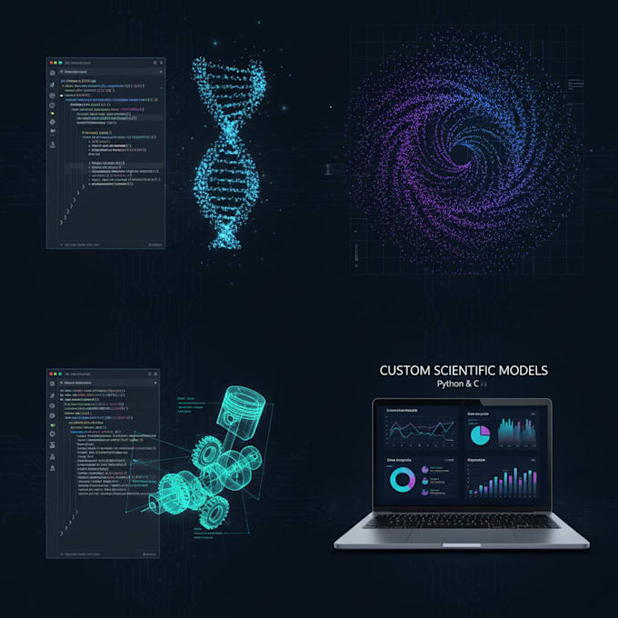 build scientific simulations and models in python or c plus plus